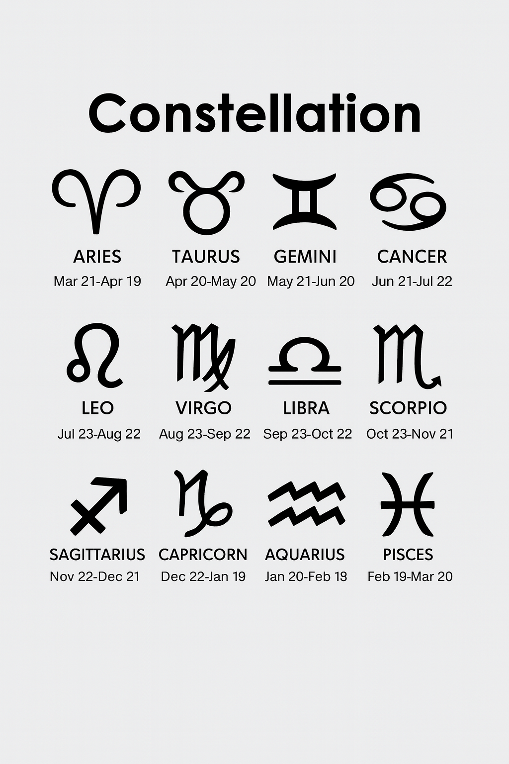 Heart Initial Birthstone Constellation Necklace